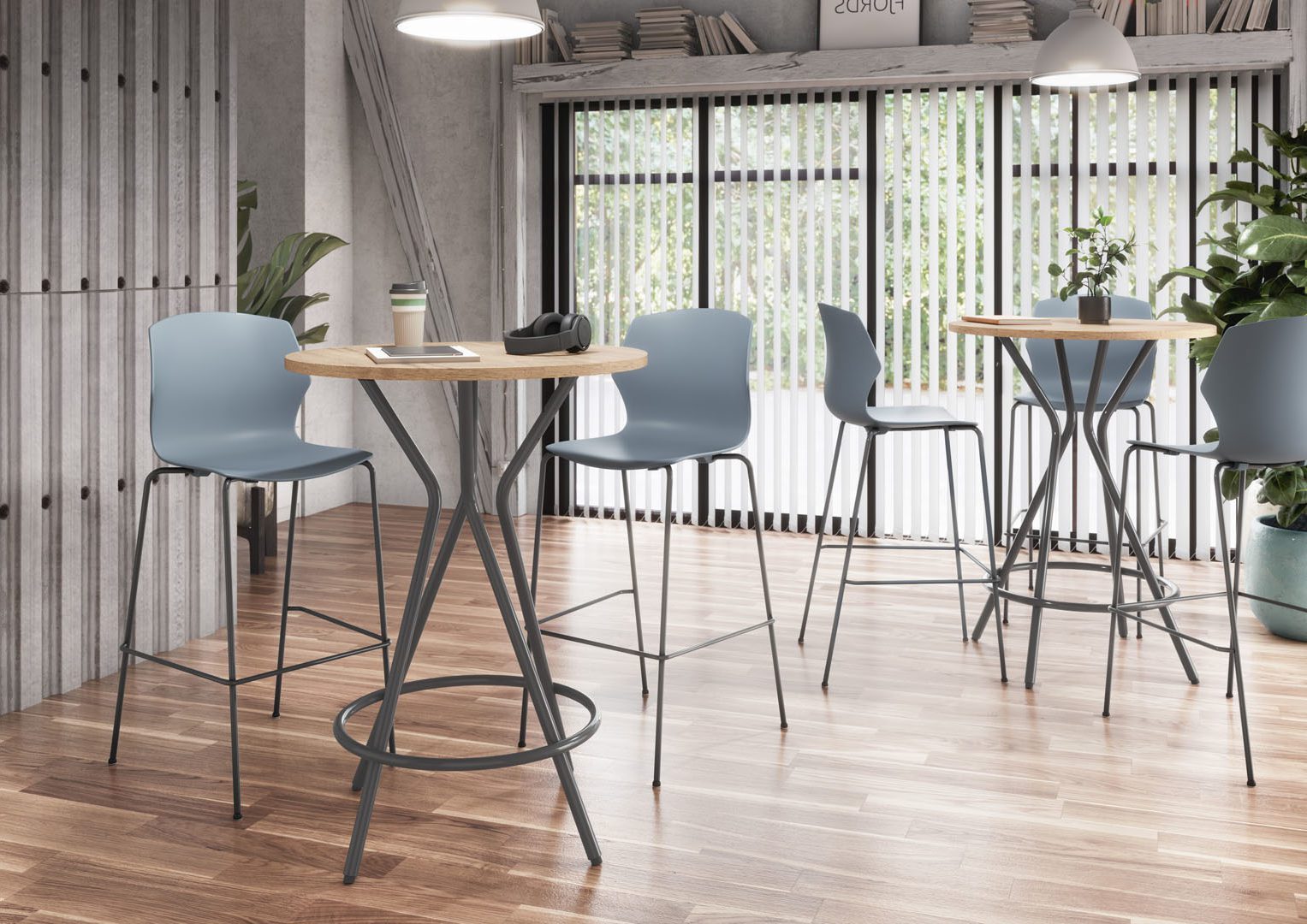 Chaises haute pour espace snack